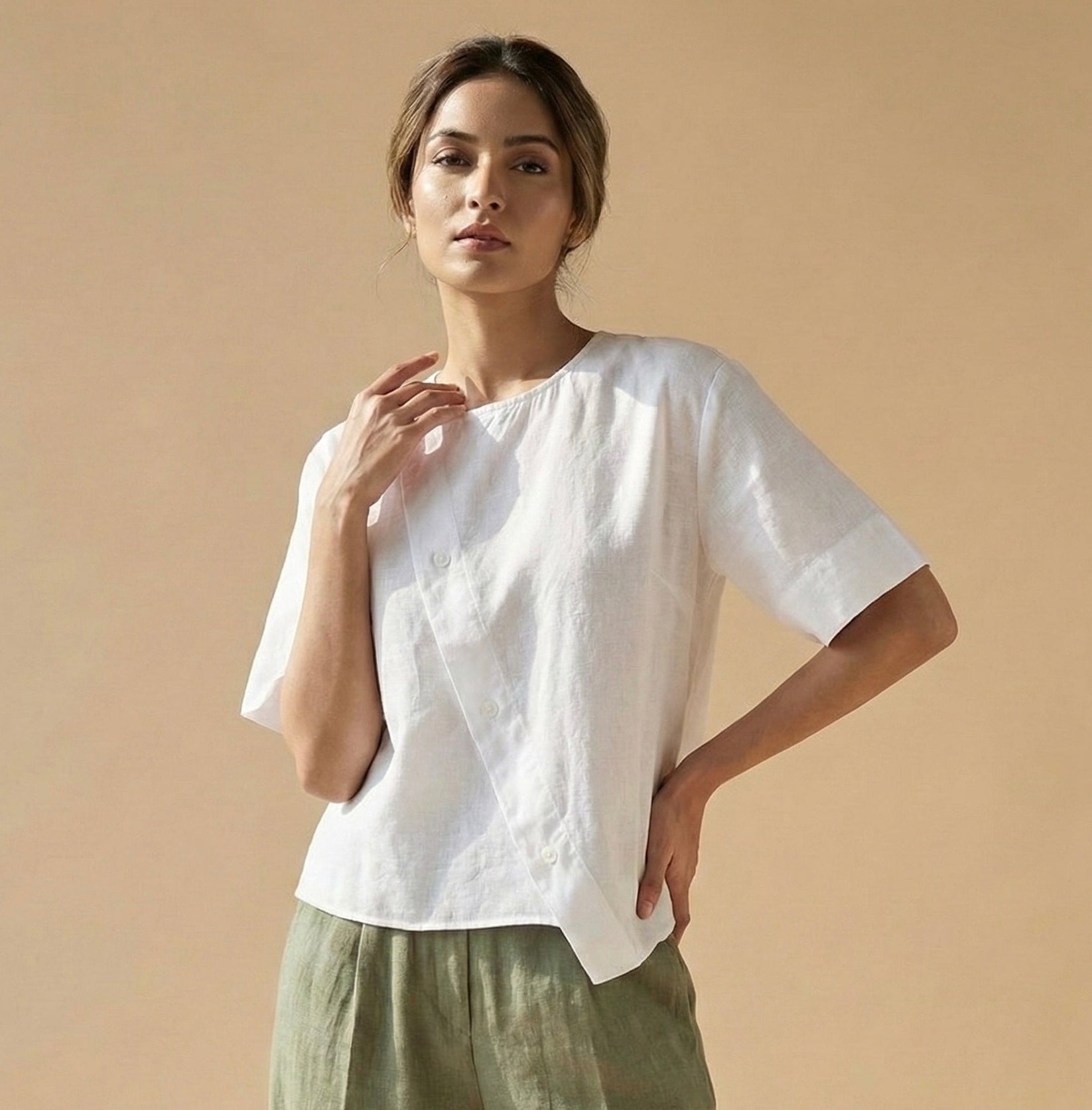 WHITE COVE 
BUTTON UP